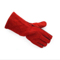 Protective cowhide heat reisstance fire prevention labor hand protection gloves
